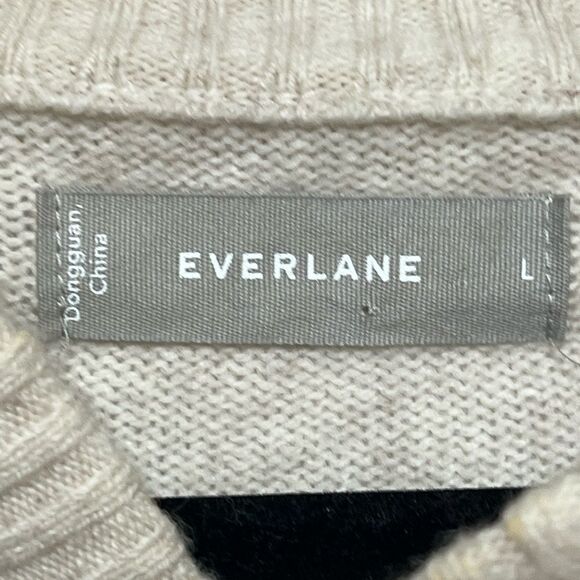 Everlane Mens The Felted Merino Shawl-Collar Wool Sweater Cream Mens L - Picture 6 of 6